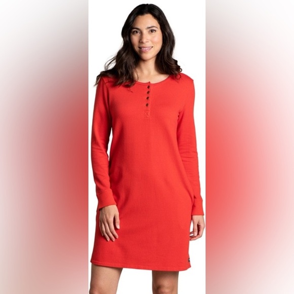 Toad & Co Ponderosa Long-Sleeve Dress Winterberry Size medium - Picture 1 of 9